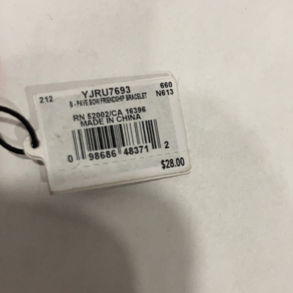 JUICY COUTURE PAVE BOW FRIENDSHIP BRACELET - Picture 3 of 3